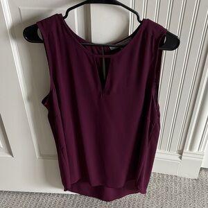 Daniel Rainn Sleeveless Plum Colored Blouse Women’s Size Large